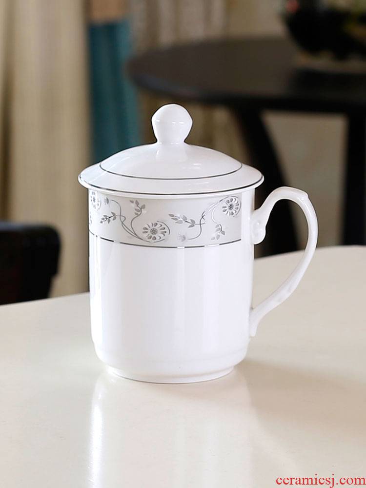 Ya cheng DE ceramic tea cup TD medium cup meeting office cup with cover with handle home business ideas