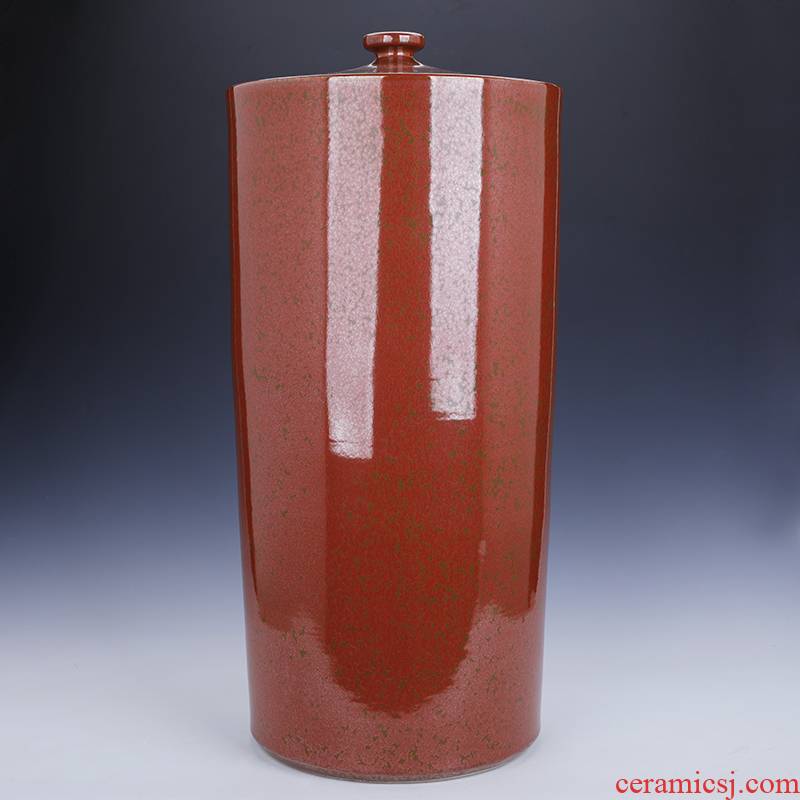 Jingdezhen large capacity storage tank ceramic oversized caddy fixings furnishing articles household act the role ofing is tasted puer tea cake storage tanks