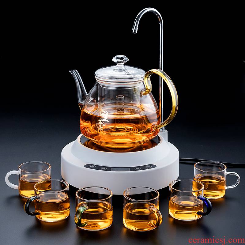 Scented tea boiled tea ware know move automatically flush on small steam mercifully glass teapot tea set TaoLu household electricity