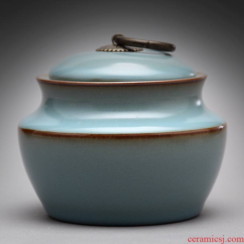Mingyuan FengTang 2008 old thing your up caddy fixings canister deposit box sealed as cans ceramic kung fu tea tea set