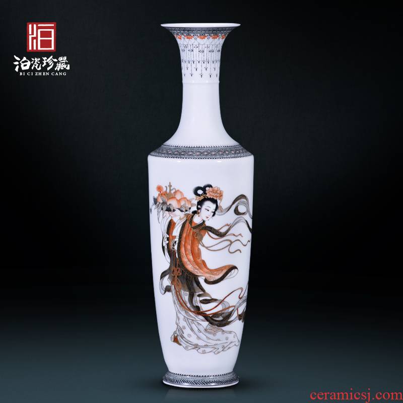 Jingdezhen ceramic hand - made color ink mago offer life decoration new sitting room of Chinese style household vase collection furnishing articles