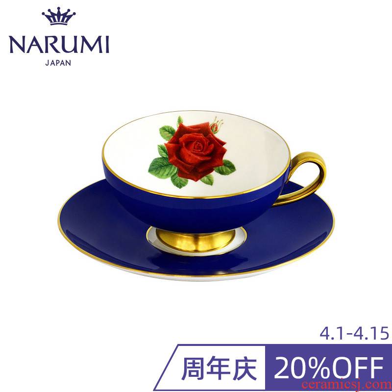 Famous flowers hall series & ndash; Aynsley X Narumi cup (blue) ipads porcelain dish of a guest
