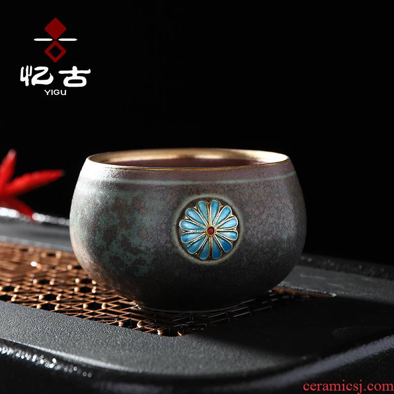 Have the ancient masters cup cup single CPU as variable hand - made teacup large single ceramic kung fu tea set sample tea cup