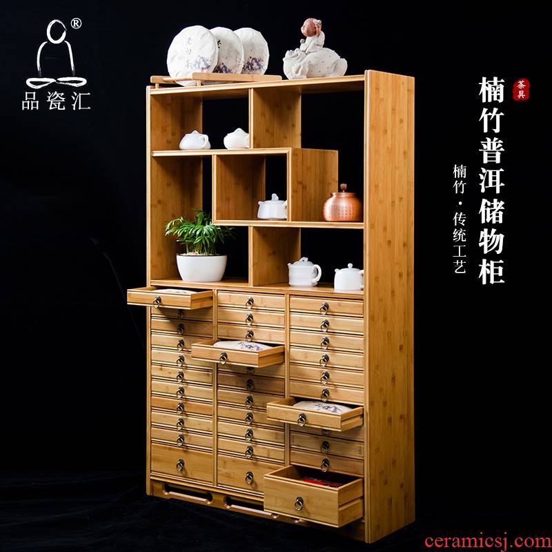 The Product porcelain sink contracted nanzhu pu 'er the receive ark, receive ark cabinet wenqi tea tea edge ark drawer tea boxes