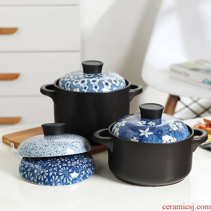 Casserole Japanese hand - made simmering ceramic household coal gas flame to hold to high temperature Japanese big crock pot gas in clay pot