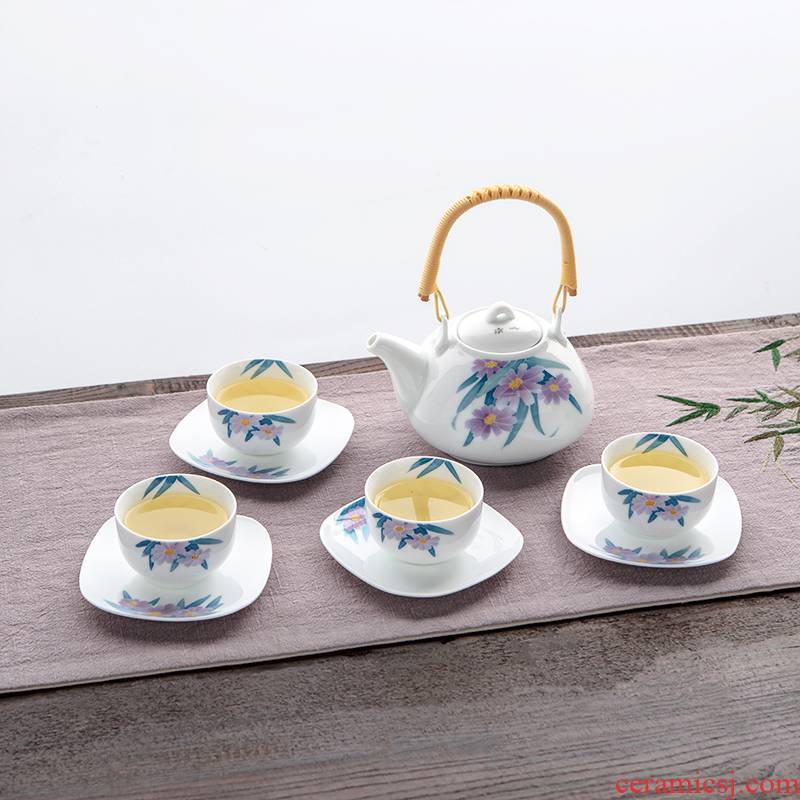 Girder liling porcelain pot of old suit household ceramic teapot hand - made Chinese large capacity kung fu tea cups