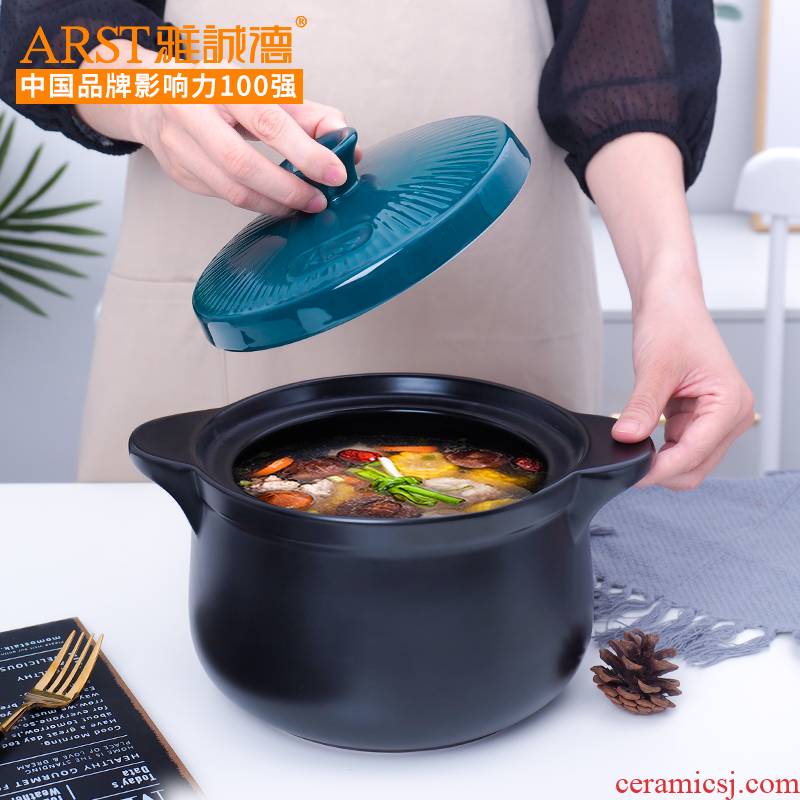Ya cheng DE ceramic simmering high - capacity small casserole stew casserole household coal gas, high temperature resistant stone bowl