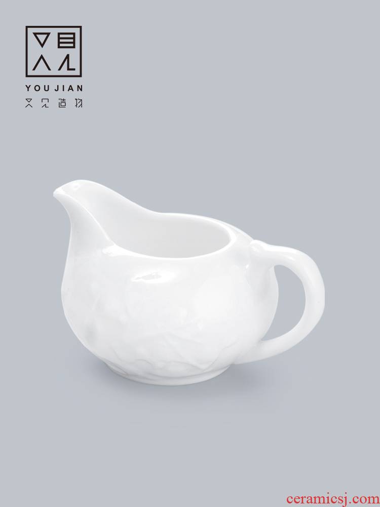 And creation of ceramic fair keller kung fu tea tea tea accessories And white porcelain cup points large fair keller