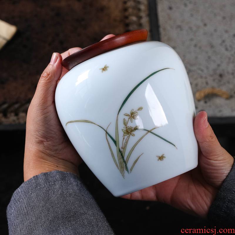 Big yards tea pot ceramic seal moisture large household put tea POTS containers half jins of wind restoring ancient ways