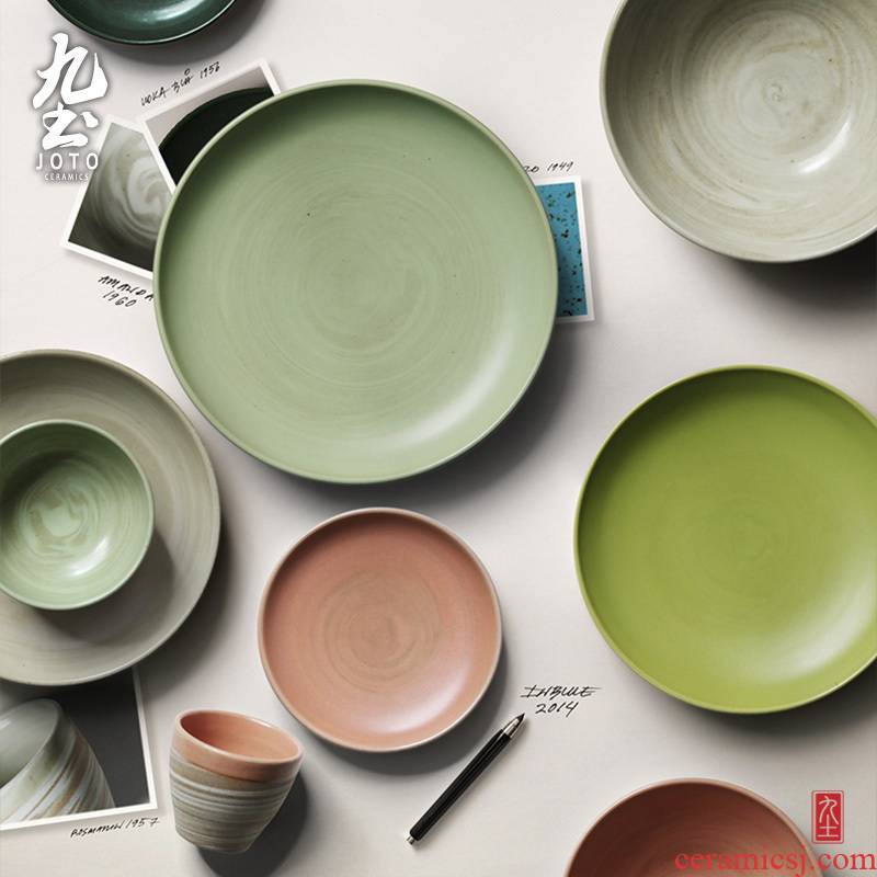 About Nine soil manual coarse pottery market of household ceramics western creative marca dragon Japanese - style tableware dish dish dish dish plates
