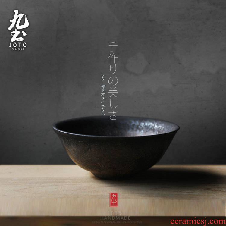 About Nine soil checking ceramic cups zen gold bowl tea Japanese household vintage kung fu tea sample tea cup