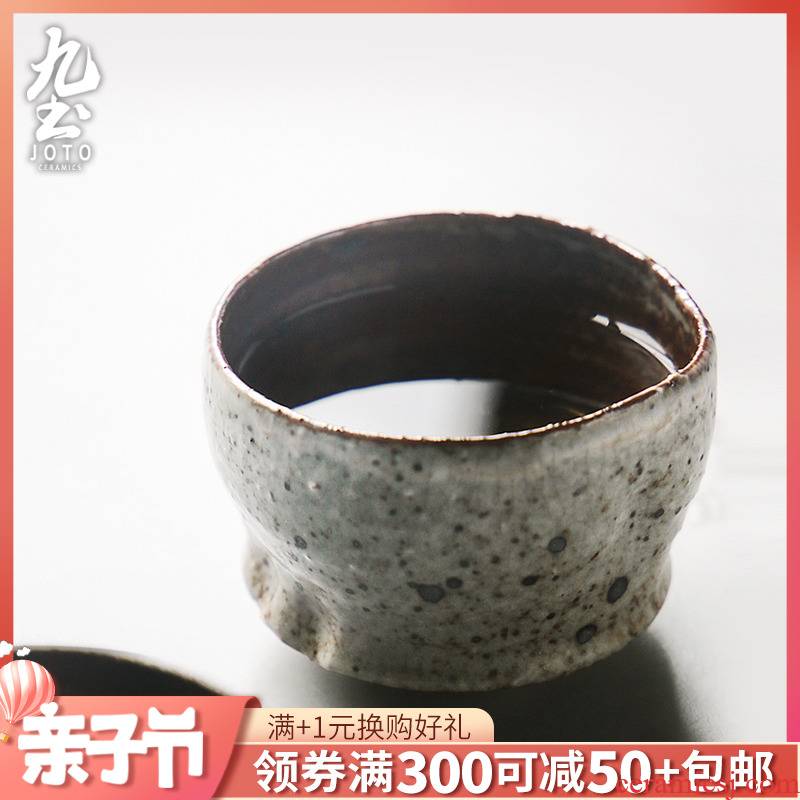 About Nine soil manual coarse pottery teacup household zen sample tea cup Japanese kung fu tea master cup contracted tea light cup