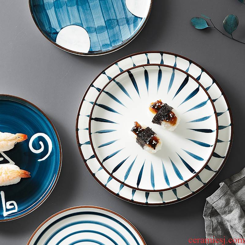 Plate Nordic INS contracted individual creative dishes household Japanese dishes ceramic tableware dishes son dinner Plate