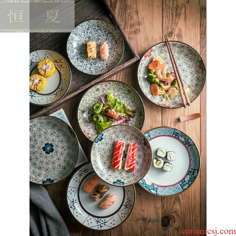 Japanese ceramic dish 0 creative deep dish plates the pack dumpling dish fish Fried FanPan home restaurant tableware