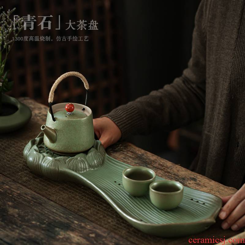 ShangYan creative ceramic bearing contracted dry tea tea tray was Japanese antique pot dish kung fu tea tea tea tray