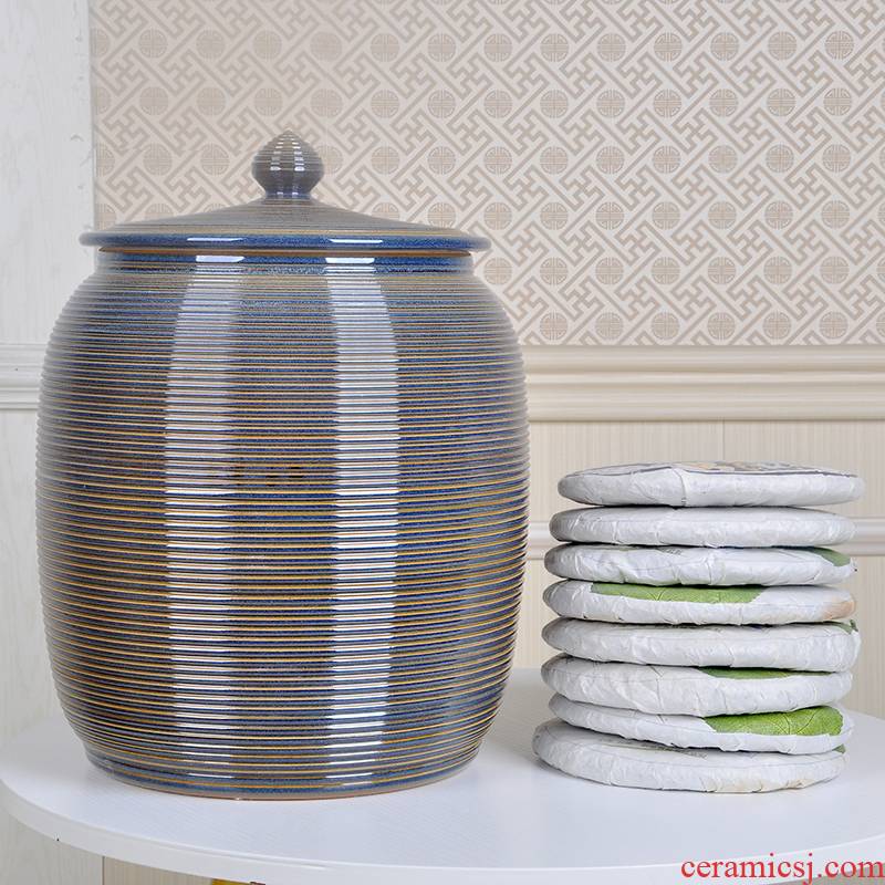 Jingdezhen porcelain pot tea POTS of puer tea cake tea box caddy fixings large seal POTS of household