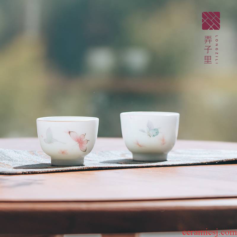 Made in jingdezhen ceramic masters cup sample tea cup pure manual hand - Made koubei kung fu tea set for the cup