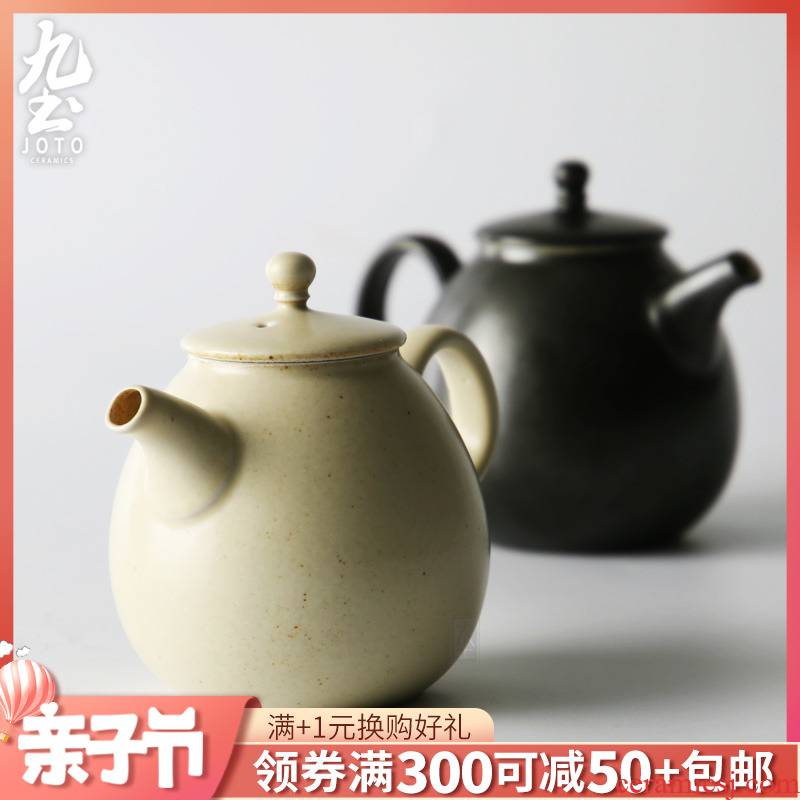 About Nine soil kung fu tea set single pot of jingdezhen hand little teapot tao Japanese household ceramic teapot tea cups