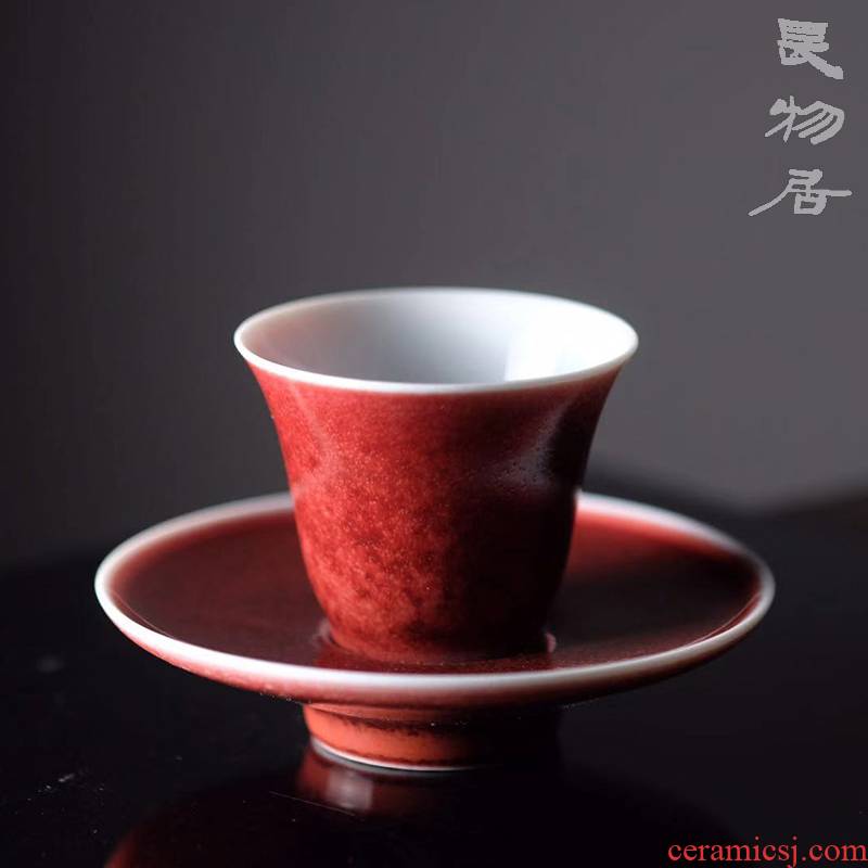 Offered home - cooked red chicken blood in the master cup sample tea cup master fullness of jingdezhen ceramic cups tea by hand