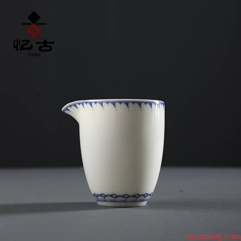 Yi ancient white porcelain kung fu tea accessories tea taking of household ceramics fair keller and tea tea sea points tea is tea