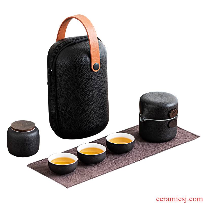 Porcelain # constant travel tea set small suit is suing portable bag contracted to crack a pot of three kung fu teapot