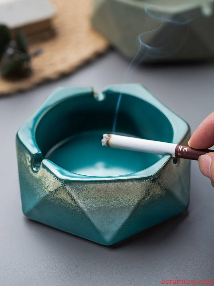 Porcelain color restoring ancient ways the creative ashtray big yards multi - functional ceramic ashtray home office home stay facility move trend