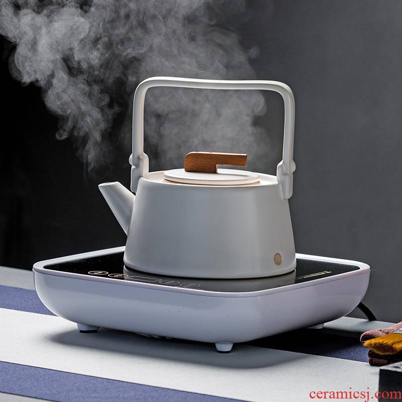 Jun ware glass boiled tea sets electric ceramic teapot tea stove ceramic kettle large pumpkin pot of household cooking tea