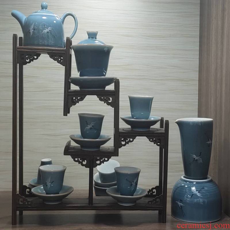 Jingdezhen porcelain tea set. 980