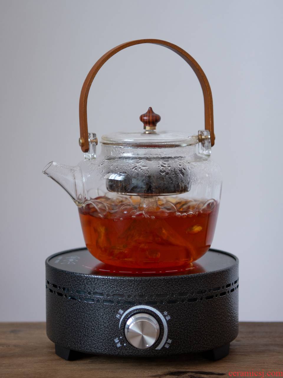 Glass teapot single pot of tea boiling kettle electric TaoLu tea stove of the filter of high - temperature steaming tea stove pot to boil tea