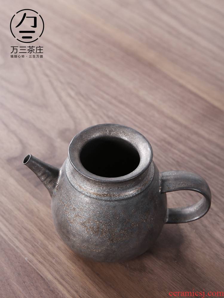 Three thousand Japanese tea village archaize ceramic fair keller of tea ware home coarse pottery kung fu tea set large tea by hand