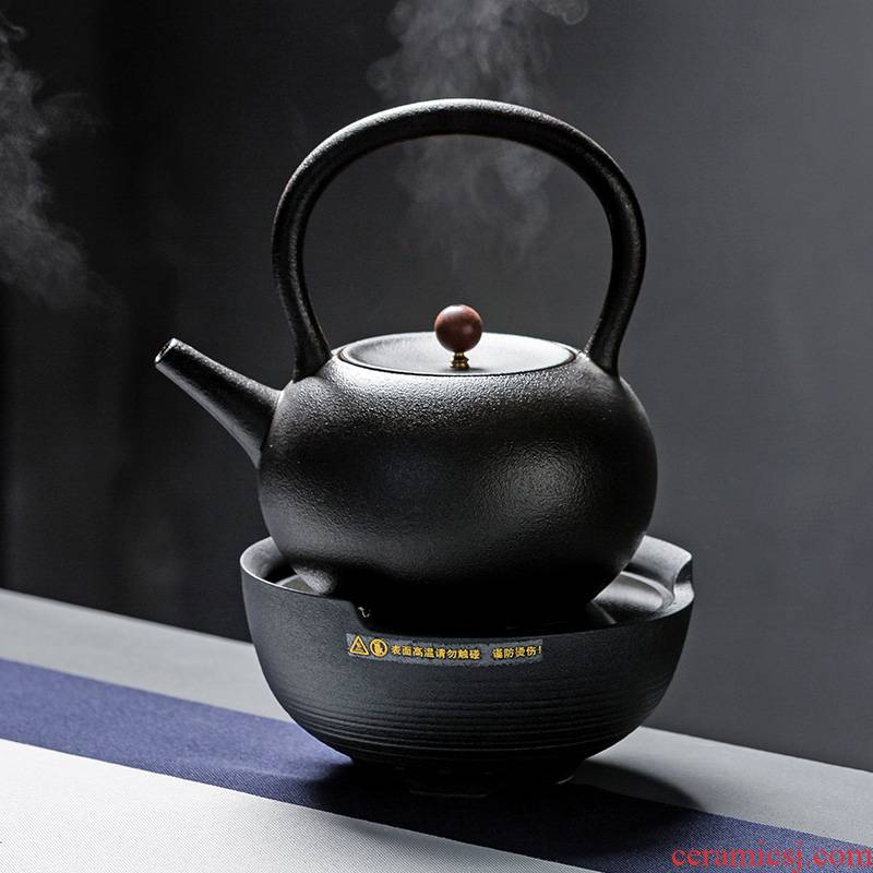 Jun ware ceramic flower pot boiling tea ware kettle pot glass girder teapot TaoLu household electric electricity