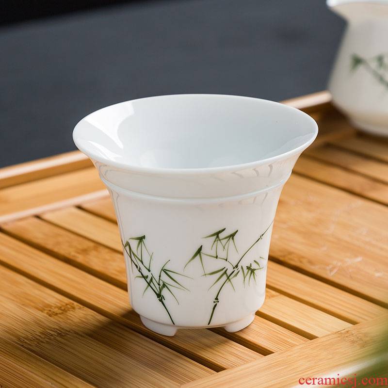 Jun ware elegant hand - made tea with ceramic filter filter kung fu tea tea accessories tea tea zero)