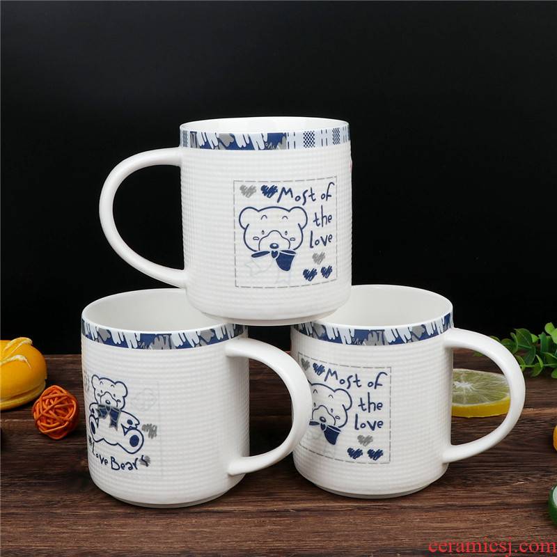 Cheng DE dishes, cups, ceramic, glass coffee cup of milk a cup of tea with a cup of office cup ceramic keller cup