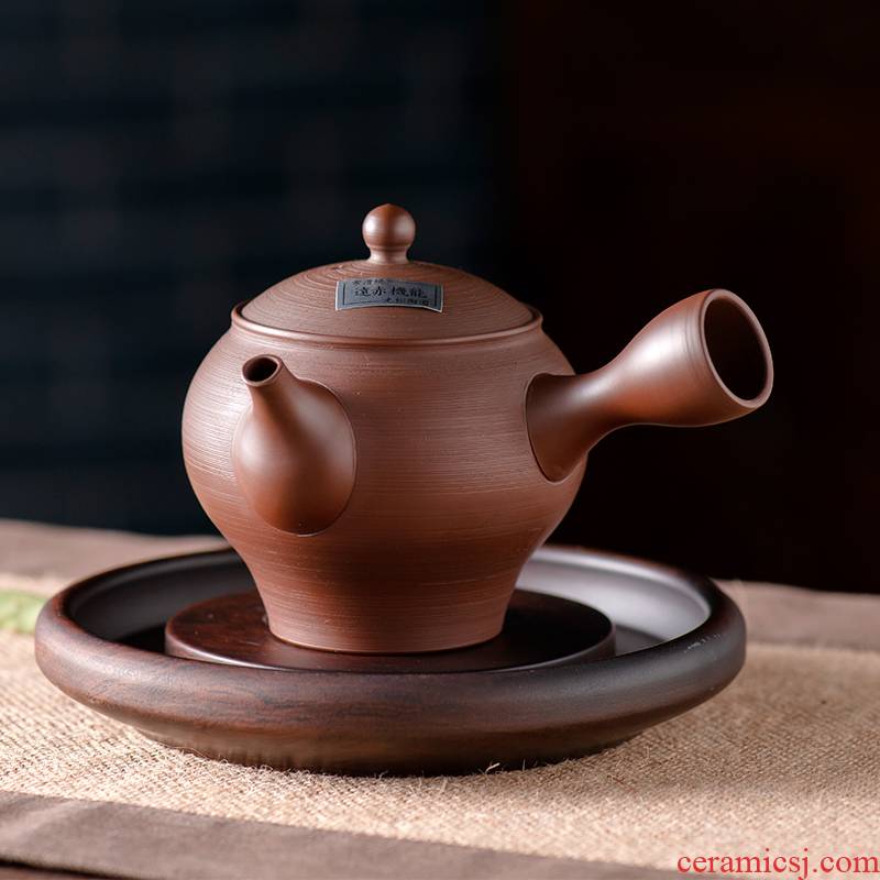 Thousands of red up Japan imported ceramic teapot kung fu tea set household zhu mud are it by hand teapot