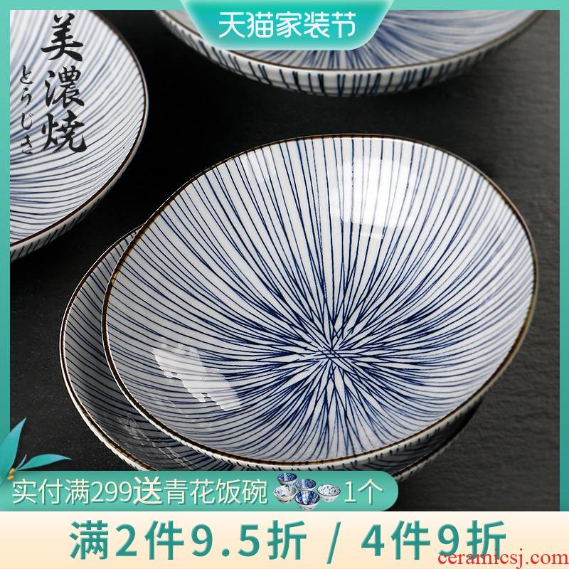 Meinung burn Japanese imports ceramic dish dish dish home plate dessert dish plate restoring ancient ways