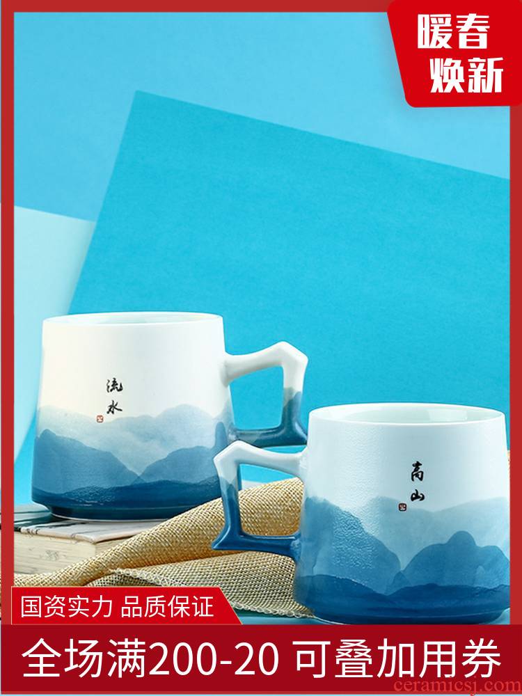 Jingdezhen TaoXiChuan ceramic cup tea cups with manual drawing keller gift box