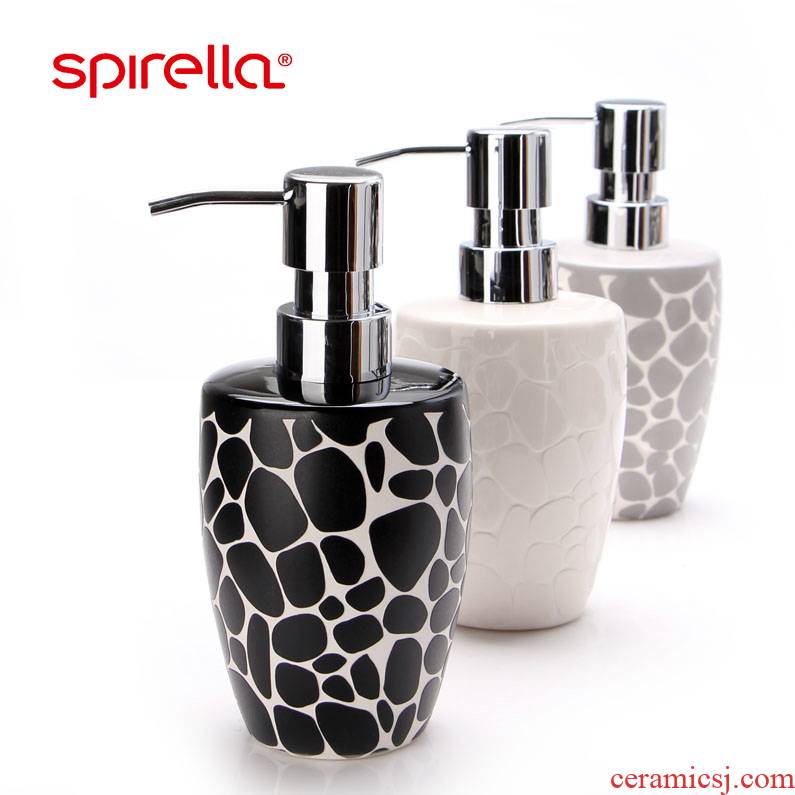 SPIRELLA/silk pury ceramic bottles of shampoo to wash your hands latex bottle bathroom toilet soap bottle pressure