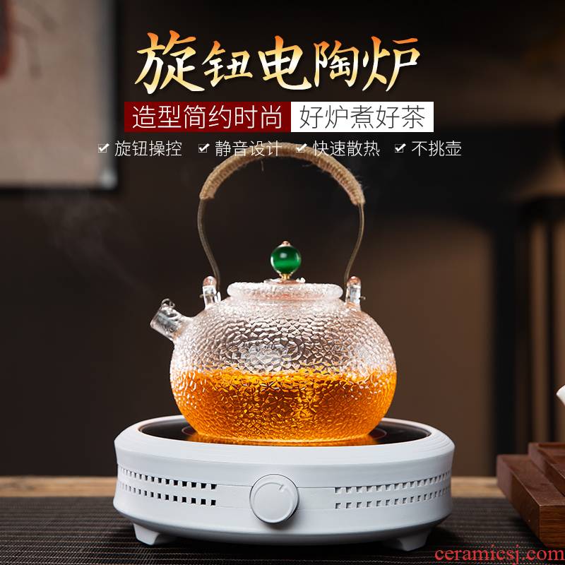 Electric TaoLu boiling tea ware glass teapot suit small steam steaming kettle automatic household black tea tea stove'm