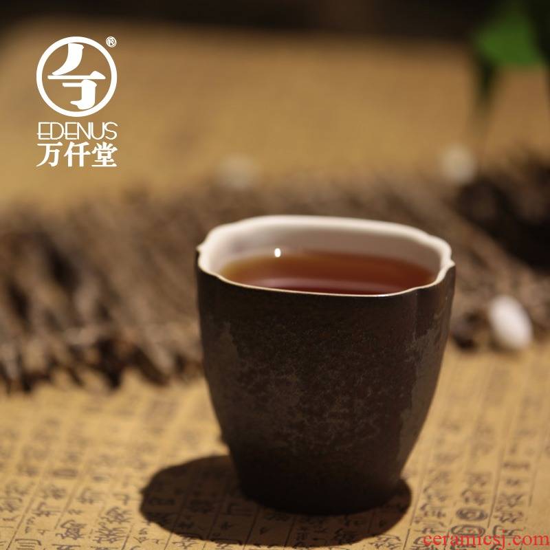 Thousands of thousand hall household glass ceramic cups Chinese kung fu master cup of boom of window of single cup tea cups
