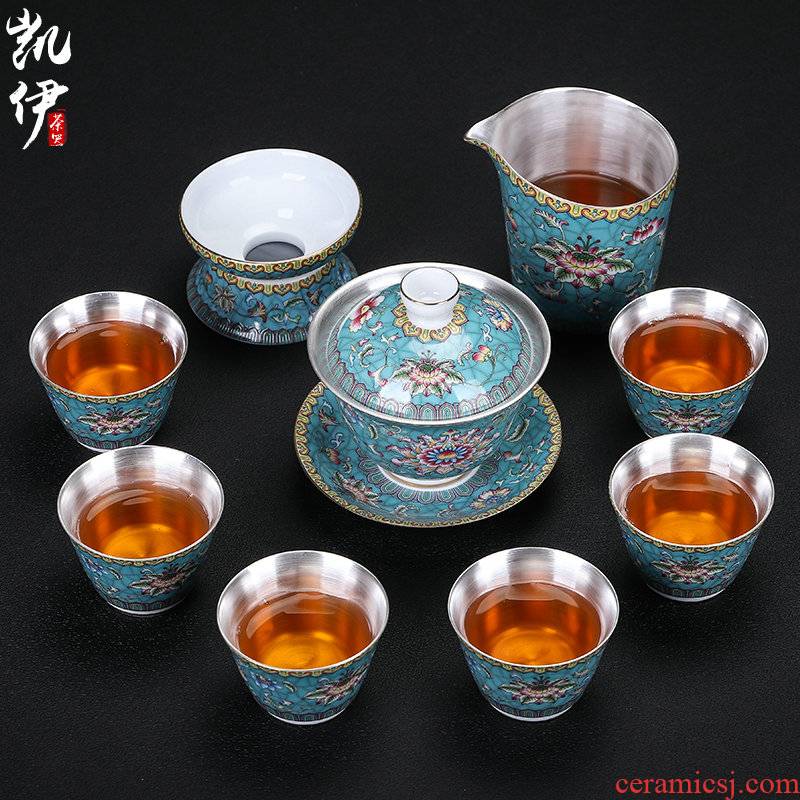 Enamel colors green coppering. As silver tea sets silver cups of jingdezhen ceramic kung fu tea set coppering. As silver tureen tea set