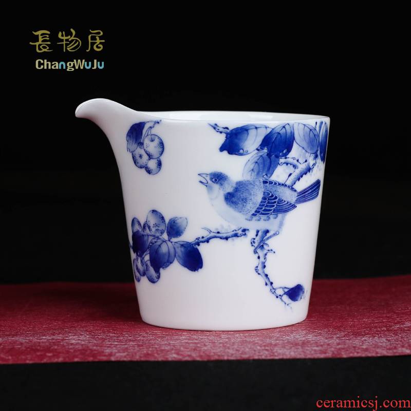 Offered home - cooked ceramic fair keller hand in the draw blue and white porcelain tea set tea tea tea ware jingdezhen porcelain points of pure manual