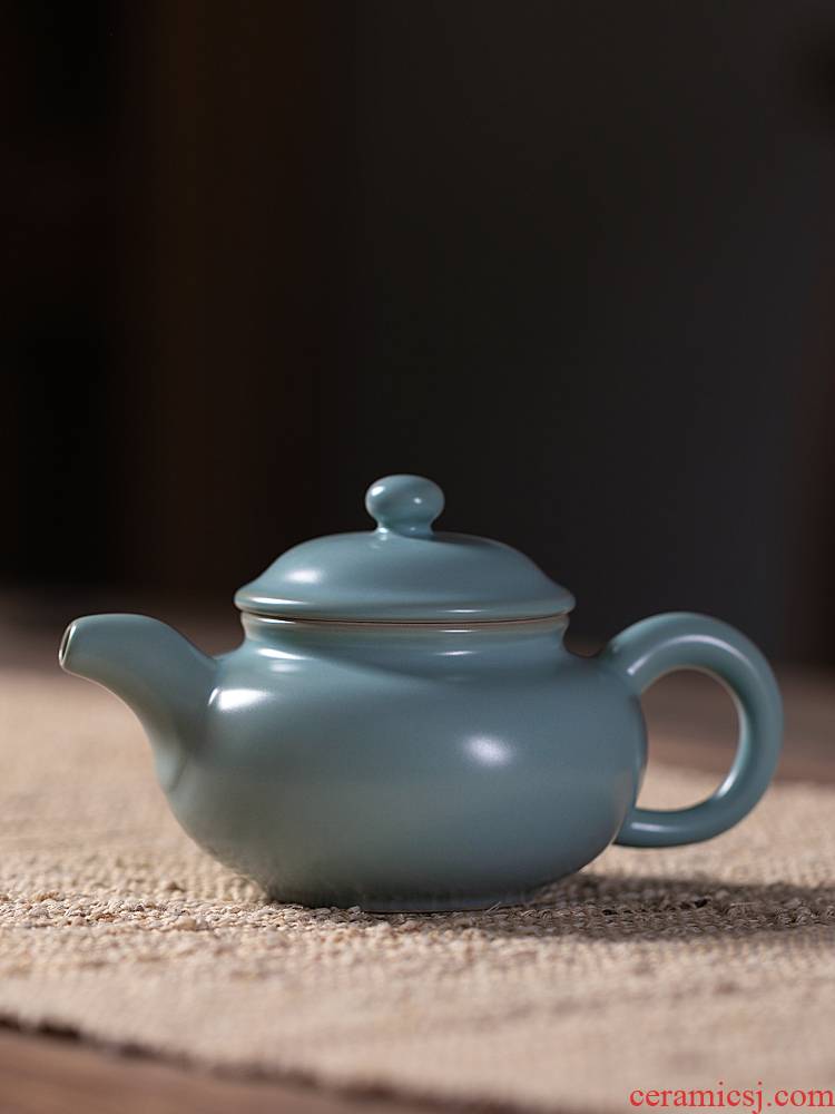 Jiangnan past your up shamrock archaize ceramic kung fu tea set your porcelain pot of open little teapot single pot teapot