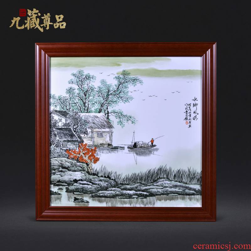 Jingdezhen ceramics Liu Shuwu hand - made of typical Chinese style household crafts decoration porcelain plate painting