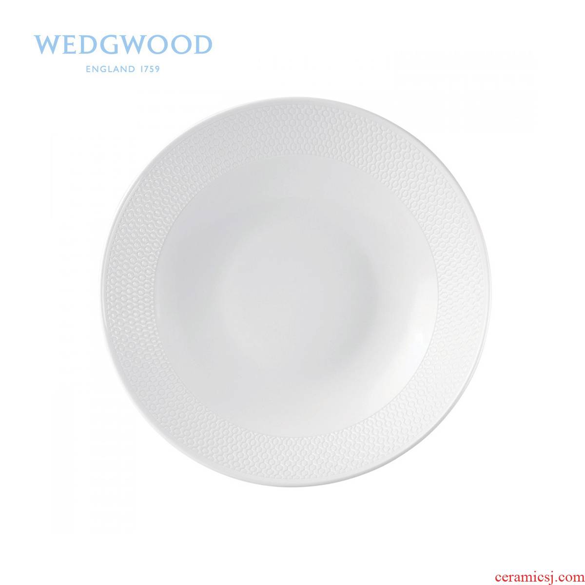 Wedgwood waterford Wedgwood Gio honeycomb series ipads China 20.5 cm deep dish only pure color hot plate