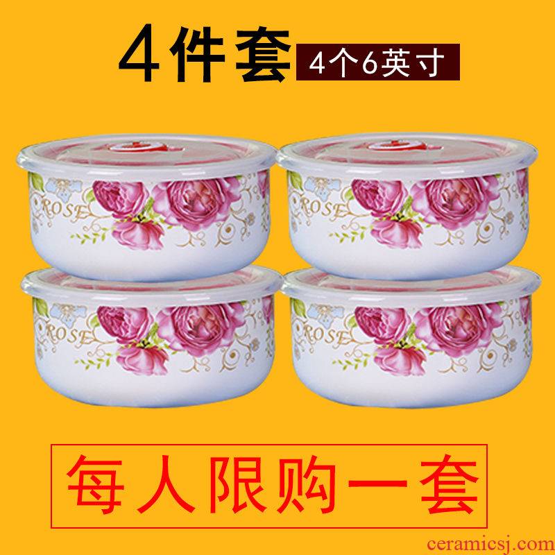 Many optional crisper refrigerator storage boxed set with ceramic seal preservation bowl bowl with cover with microwave