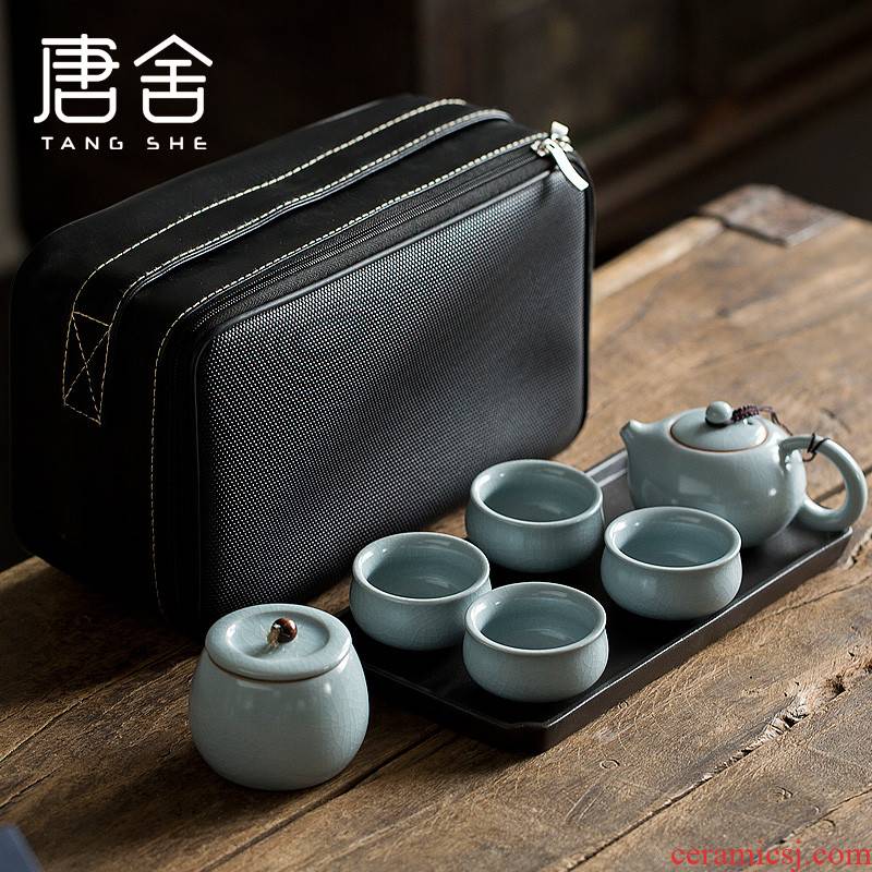 Don difference up your up on portable travel kung fu tea set ceramic teapot teacup tea pot of tea tray
