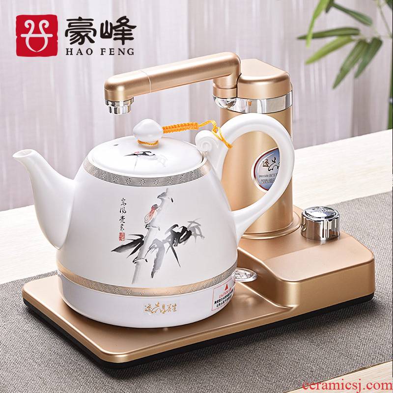 HaoFeng automatic ceramic electric kettle kung fu tea set up home four unity kettle electric teapot