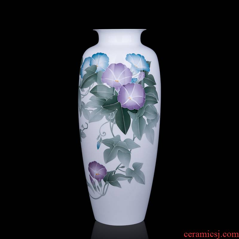 Liling porcelain glaze color hand - made ceramic vase is placed under the sitting room adornment flowers flower rhyme of fine individual works