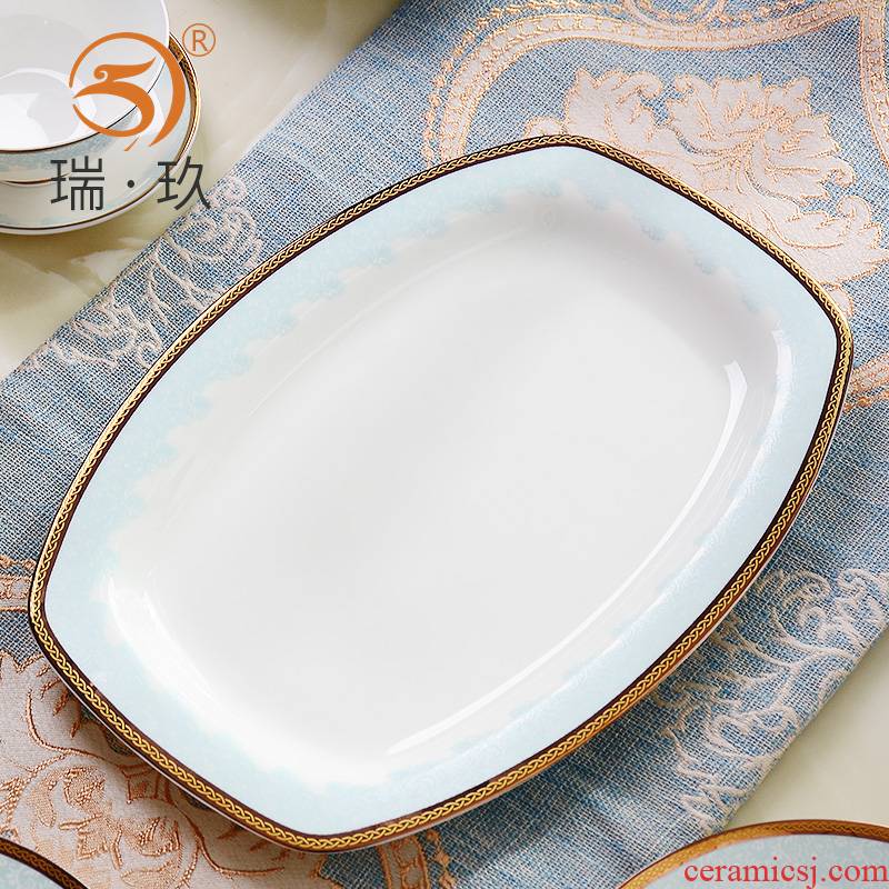 Home up phnom penh relief grade ipads porcelain rectangular fish dish of 12 inches of ceramic plate plate plate plate