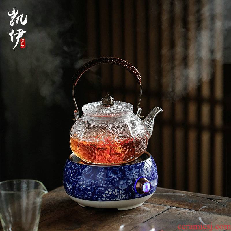 TaoLu glass kettle boil tea machine to filter the teapot high temperature iron girder pot of kung fu tea pot